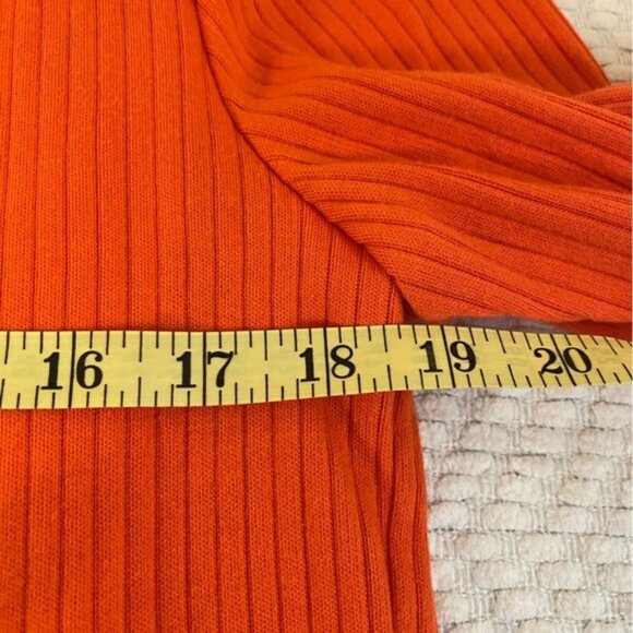 Vintage Mountain Lake Tangerine Orange Ribbed Blazer & Cami Set Size XL - Picture 4 of 6